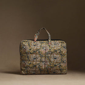  Yellow Handmade Quilted Cotton Laptop Bag (13 x 16 in)