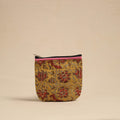 Yellow Handmade Quilted Cotton Utility Pouch