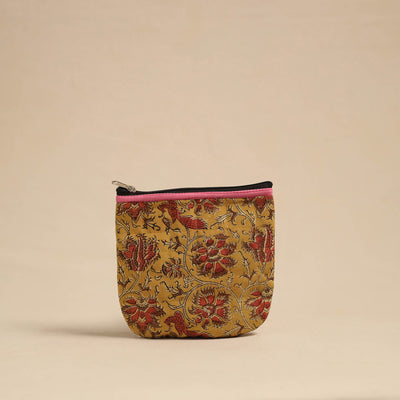  Yellow Handmade Quilted Cotton Utility Pouch