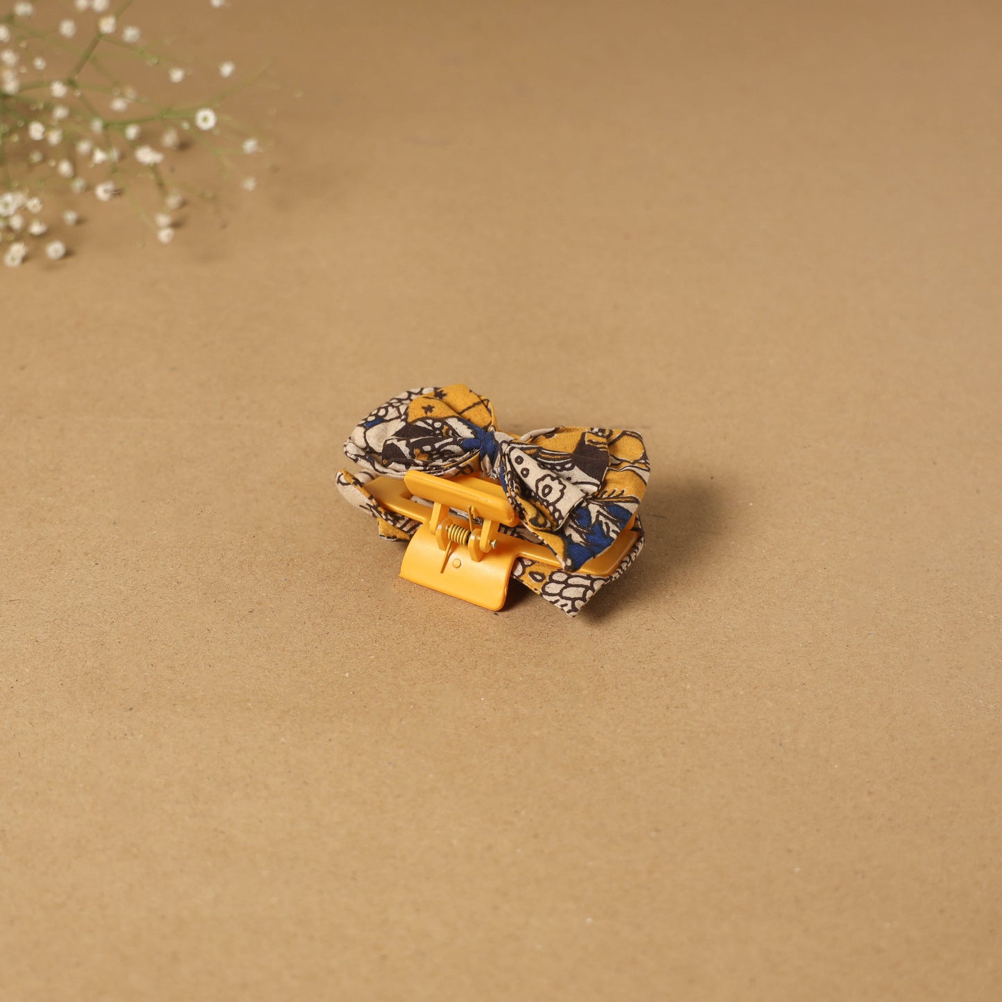 Yellow - handmade women’s bow hair claw clip 26