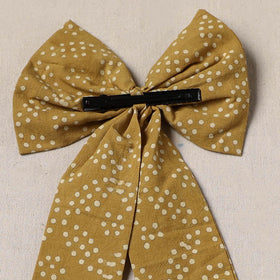 Yellow - handmade women’s bow hair clip 100 - handcrafted