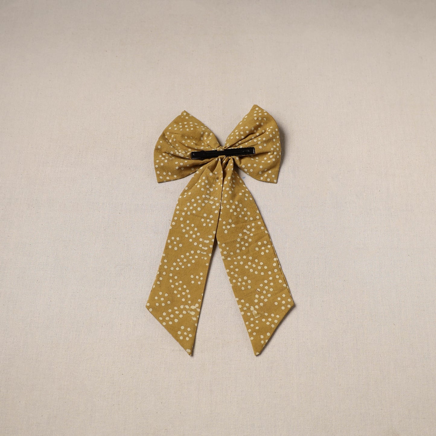 Yellow - handmade women’s bow hair clip 100 - handcrafted