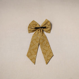 Yellow - handmade women’s bow hair clip 100 - handcrafted