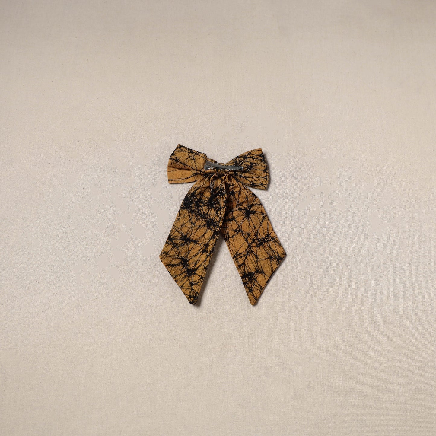 Yellow - handmade women’s bow hair clip 121 - handcrafted