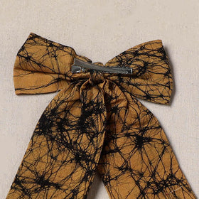 Yellow - handmade women’s bow hair clip 121 - handcrafted
