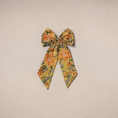 Yellow - handmade women’s bow hair clip 89 - handcrafted