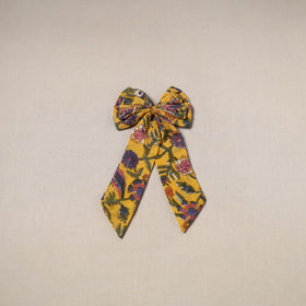 Yellow - handmade women’s bow hair clip 97 - handcrafted