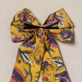 Yellow - handmade women’s bow hair clip 97 - handcrafted