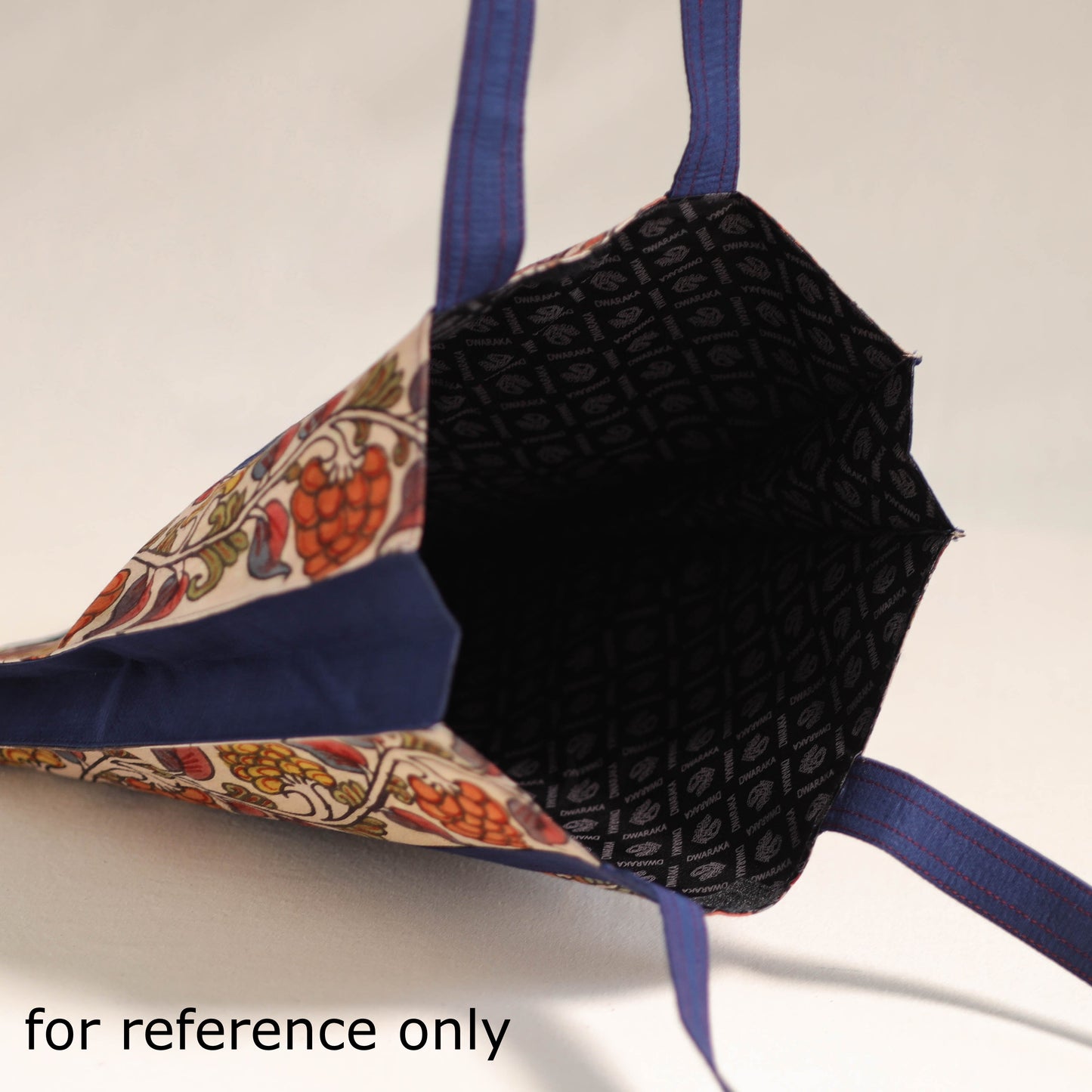 Yellow Handpainted Kalamkari Natural Dyed Cotton Shoulder Bag 