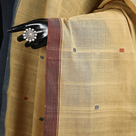 Peach - handspun handloom buti natural dyed cotton