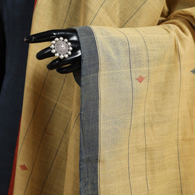 Peach - handspun handloom buti natural dyed cotton