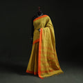 Yellow - handspun handloom cotton srikakulam jamdani saree