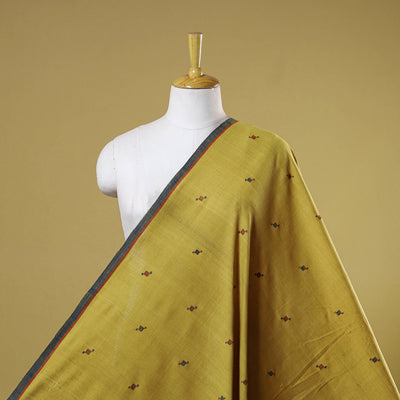 Yellow - handspun handloom natural dyed cotton buti