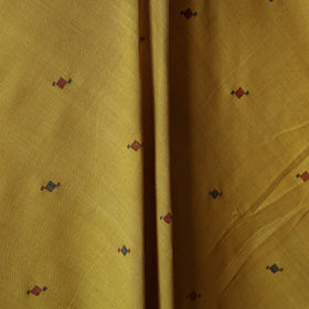 Yellow - handspun handloom natural dyed cotton buti