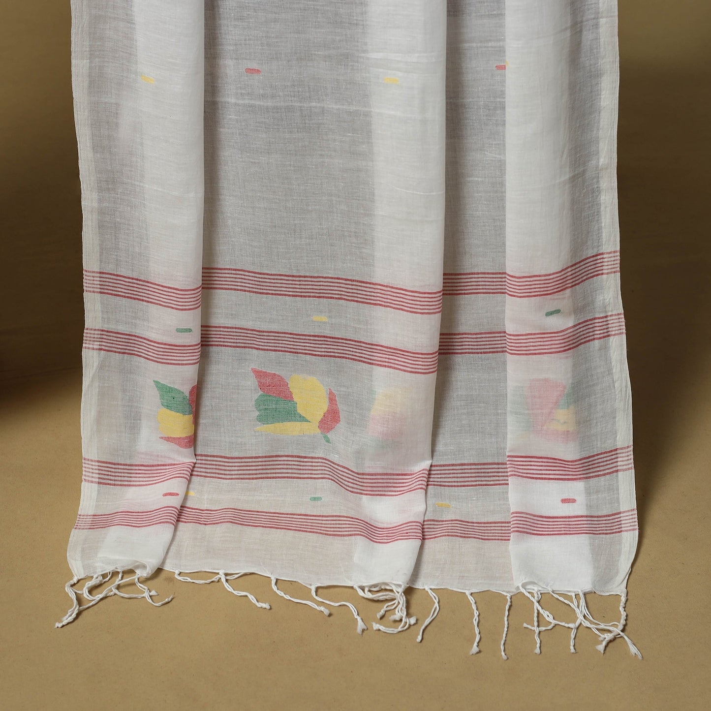 Handspun handloom phulia jamdani fine cotton 2pc unstitched