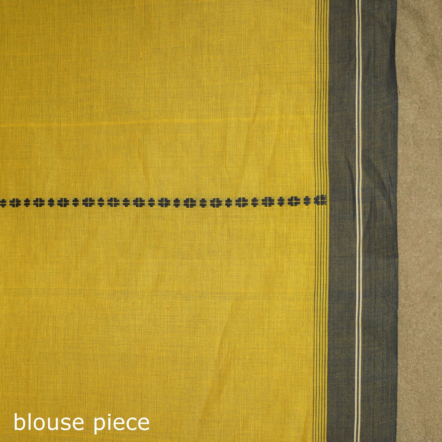 Yellow - handwoven cotton begumpuri saree 07 - handcrafted