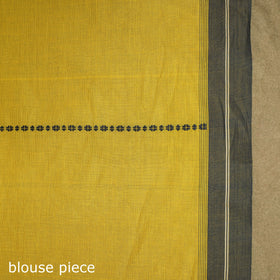 Yellow - handwoven cotton begumpuri saree 07 - handcrafted