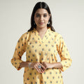 Buy Mangalagiri Block Printed Cotton Kurta with Palazzo Set Online at iTokri.com