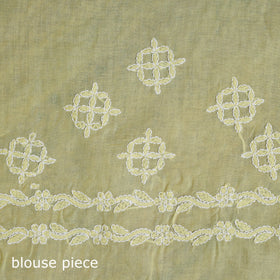 Heavy hand embroidered terivoile cotton lucknow chikan