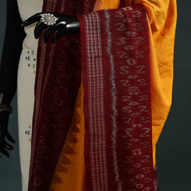 Ikat handloom cotton sambalpuri dupatta 02 - handcrafted