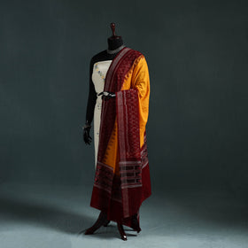 Ikat handloom cotton sambalpuri dupatta 02 - handcrafted