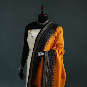 Ikat handloom cotton sambalpuri dupatta 03 - handcrafted