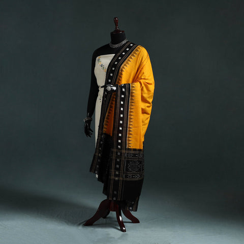 Ikat handloom cotton sambalpuri dupatta 10 - handcrafted