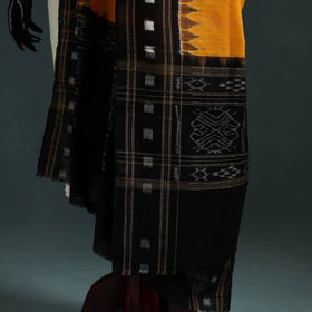 Ikat handloom cotton sambalpuri dupatta 10 - handcrafted