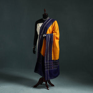 Ikat handloom cotton sambalpuri dupatta 13 - handcrafted
