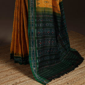 Ikat handloom cotton sambalpuri saree 22 - handcrafted