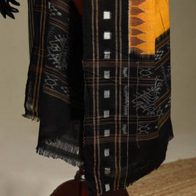 Yellow - ikat weave cotton sambalpuri dupatta 32