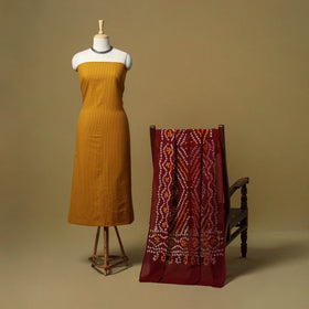 Jacquard cotton 2pc unstitched dress material 16