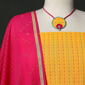 Jacquard cotton 2pc unstitched dress material