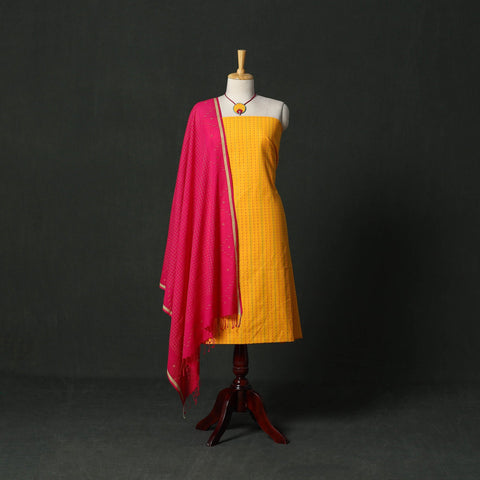 Jacquard cotton 2pc unstitched dress material