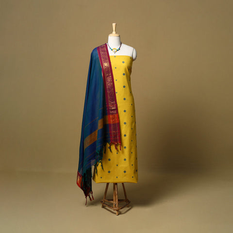 Jacquard cotton 2pc unstitched dress material