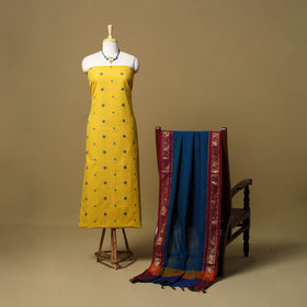 Jacquard cotton 2pc unstitched dress material