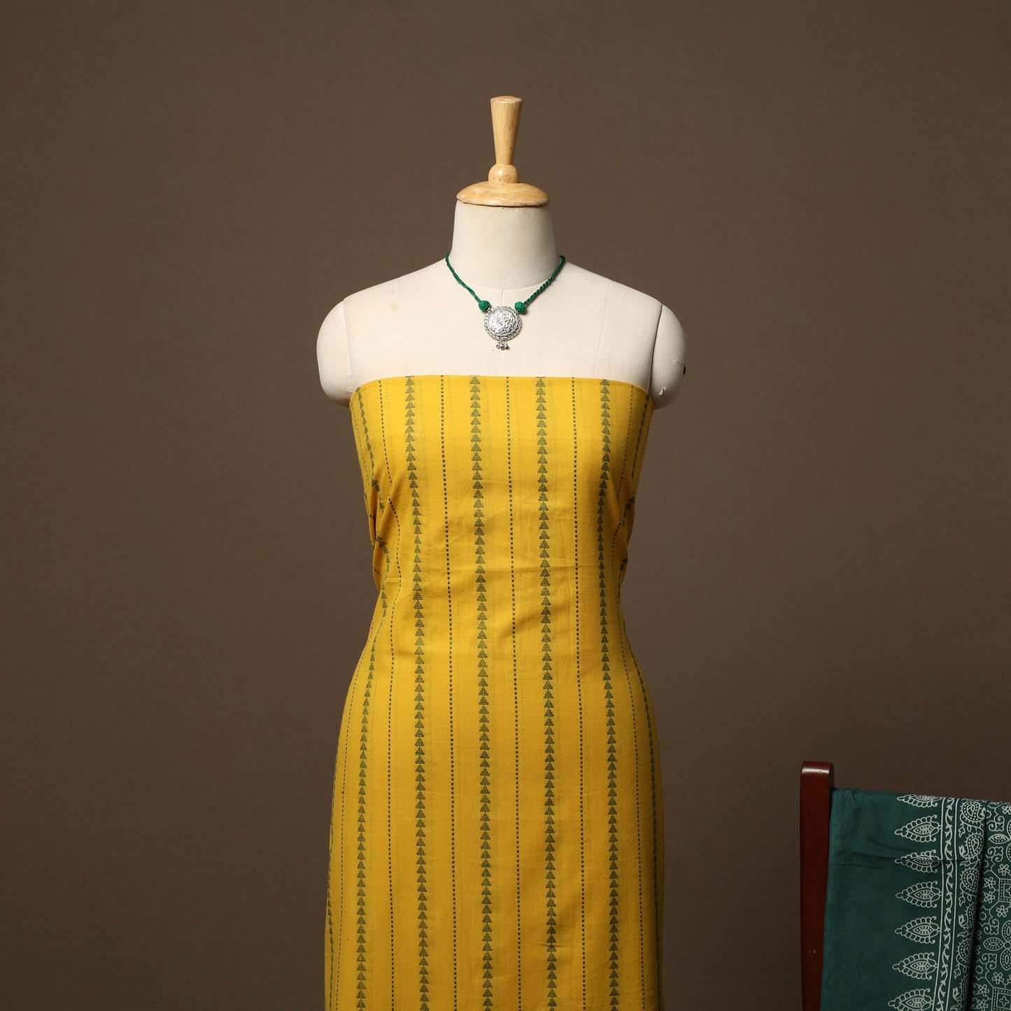 Jacquard cotton 2pc unstitched dress material