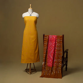 Jacquard cotton 2pc unstitched dress material