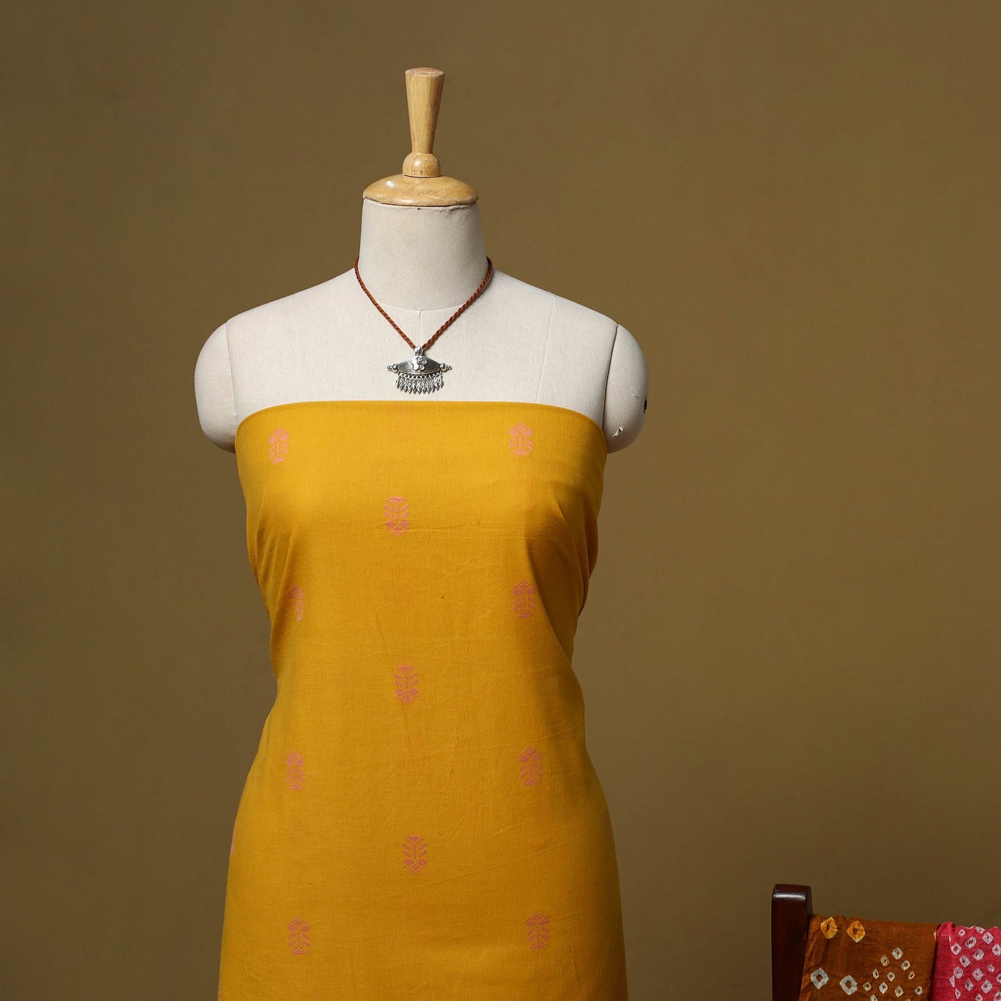 Jacquard cotton 2pc unstitched dress material