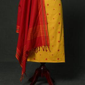 Jacquard cotton 2pc unstitched dress material
