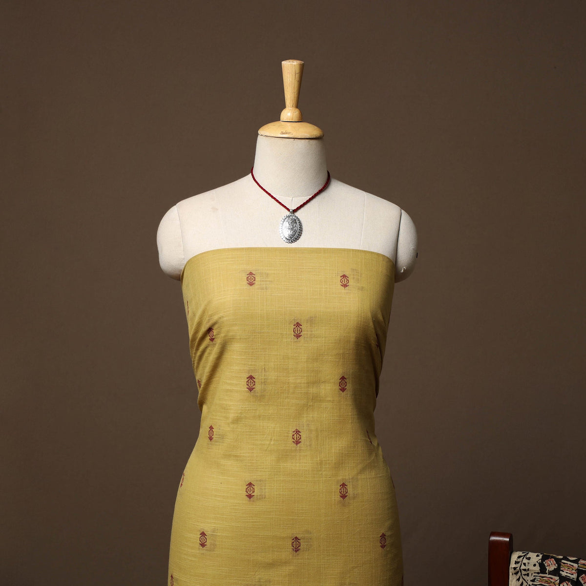 Jacquard cotton 2pc unstitched dress material