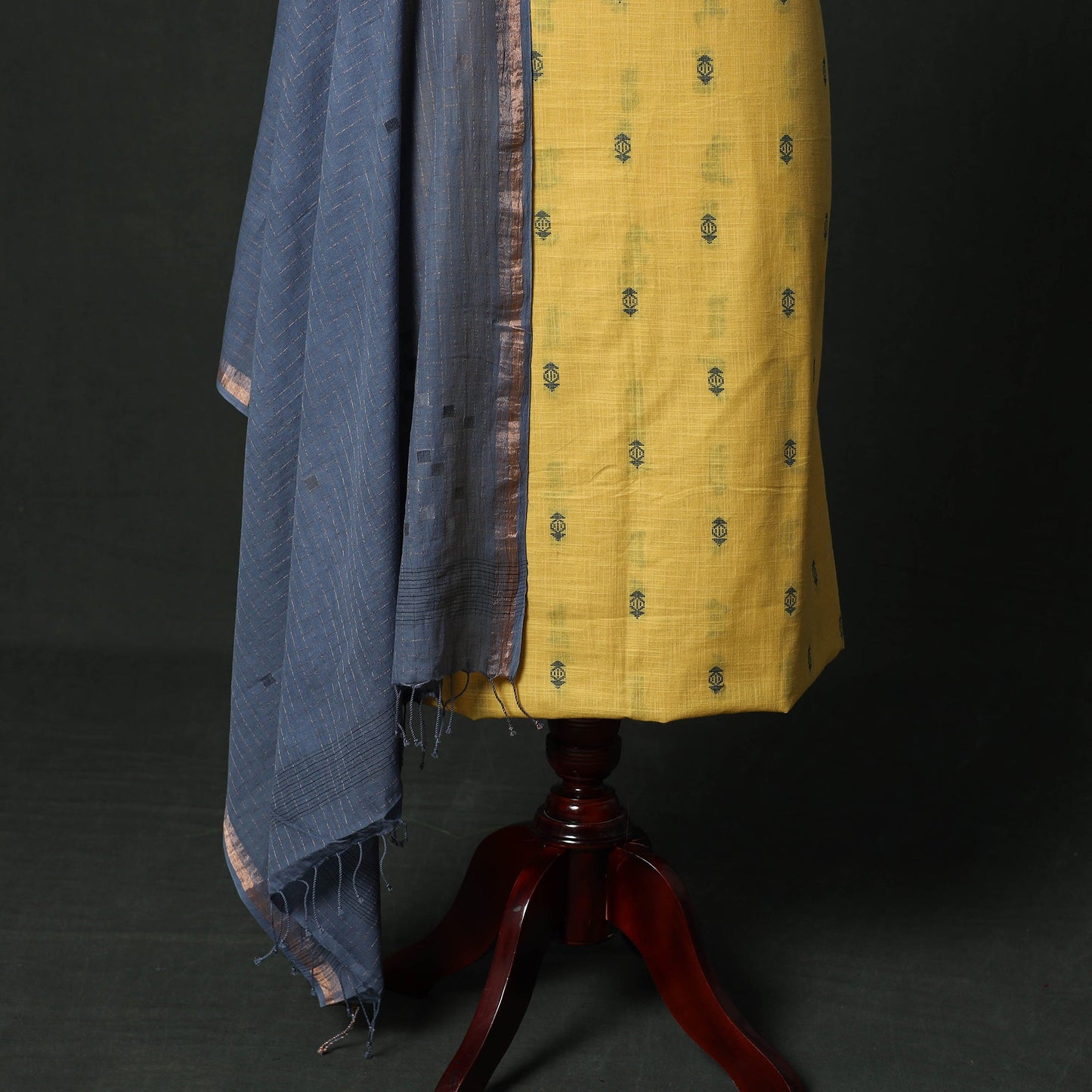 Jacquard cotton 2pc unstitched dress material