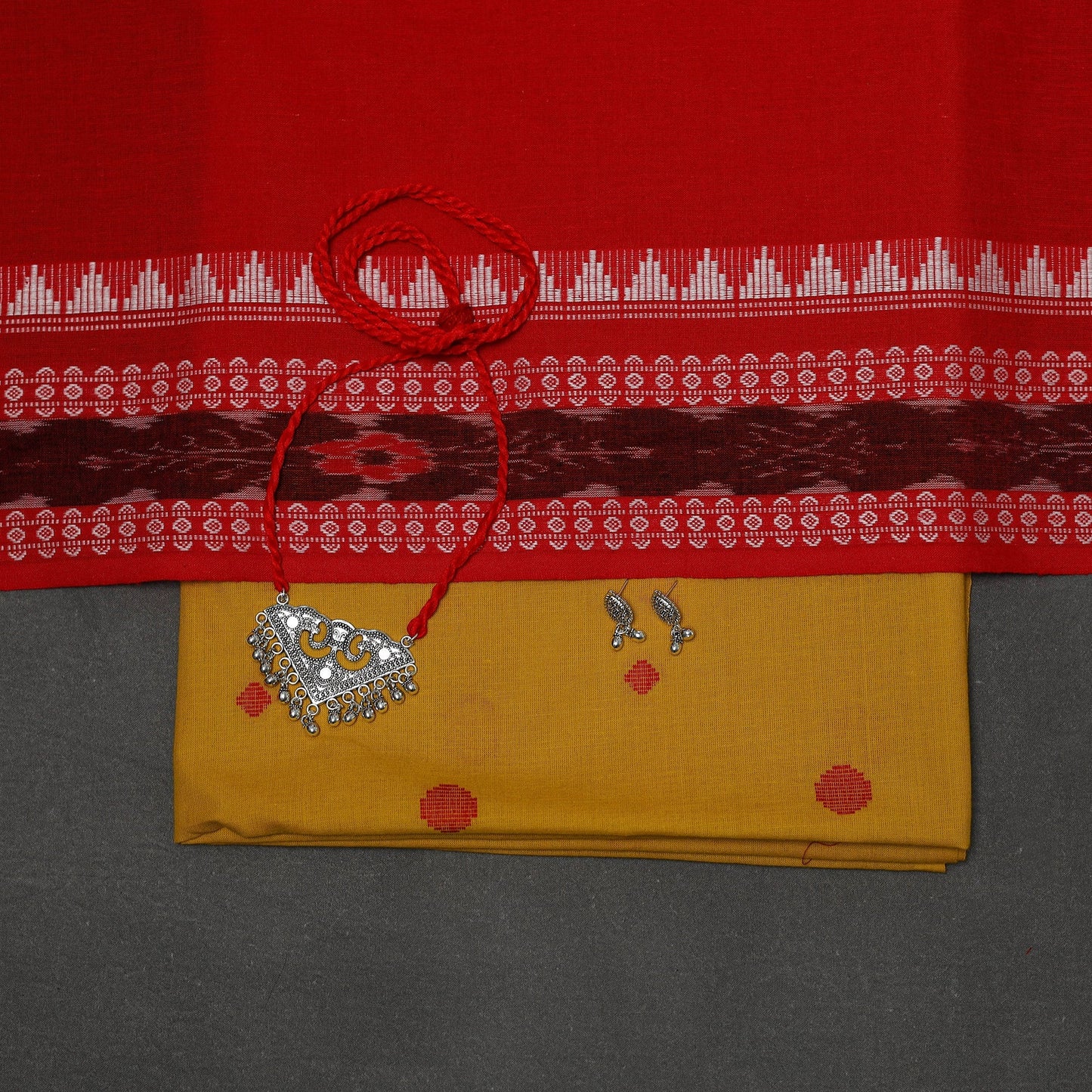 Jacquard cotton 2pc unstitched dress material