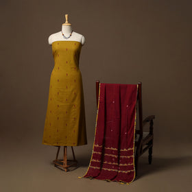 Jacquard cotton 2pc unstitched dress material