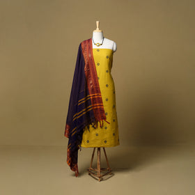 Jacquard cotton 2pc unstitched dress material