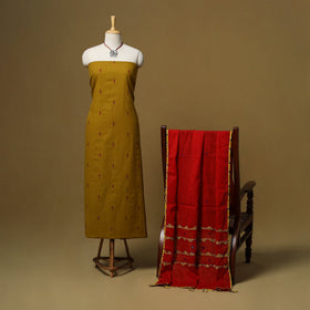 Jacquard cotton 2pc unstitched dress material