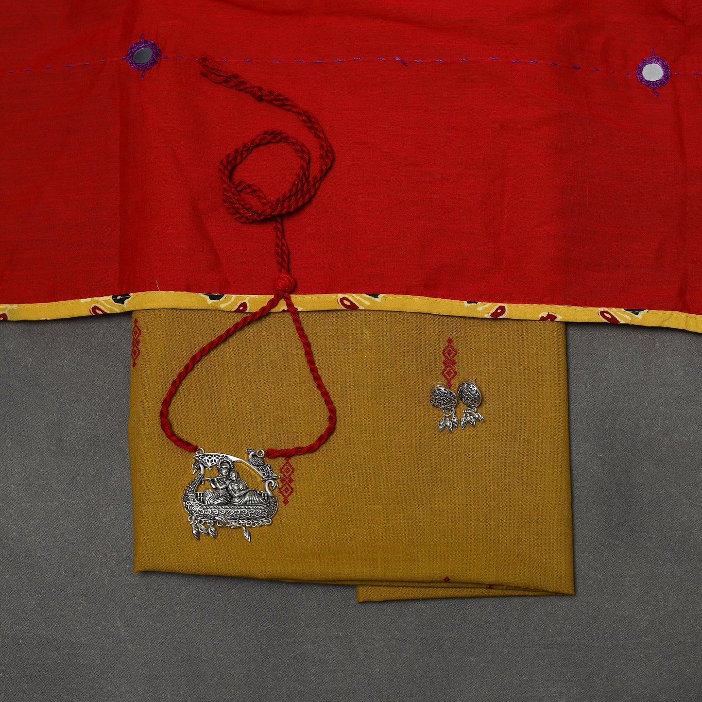 Jacquard cotton 2pc unstitched dress material