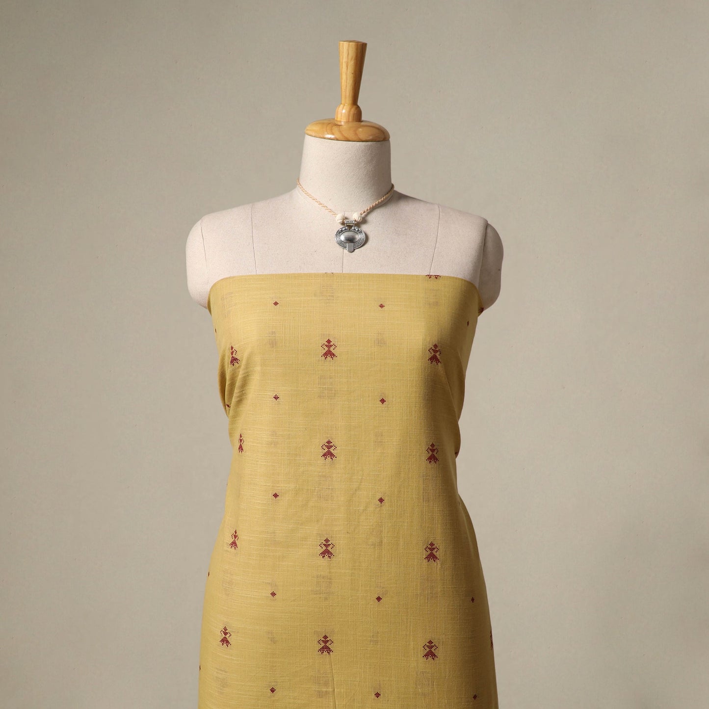 Jacquard cotton 2pc unstitched dress material