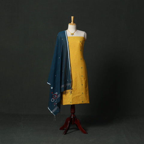 Jacquard cotton 2pc unstitched dress material