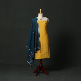 Jacquard cotton 2pc unstitched dress material